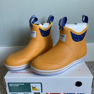 Xtratuf | Ankle Deck Boots | Yellow/Celestial Sea | 8